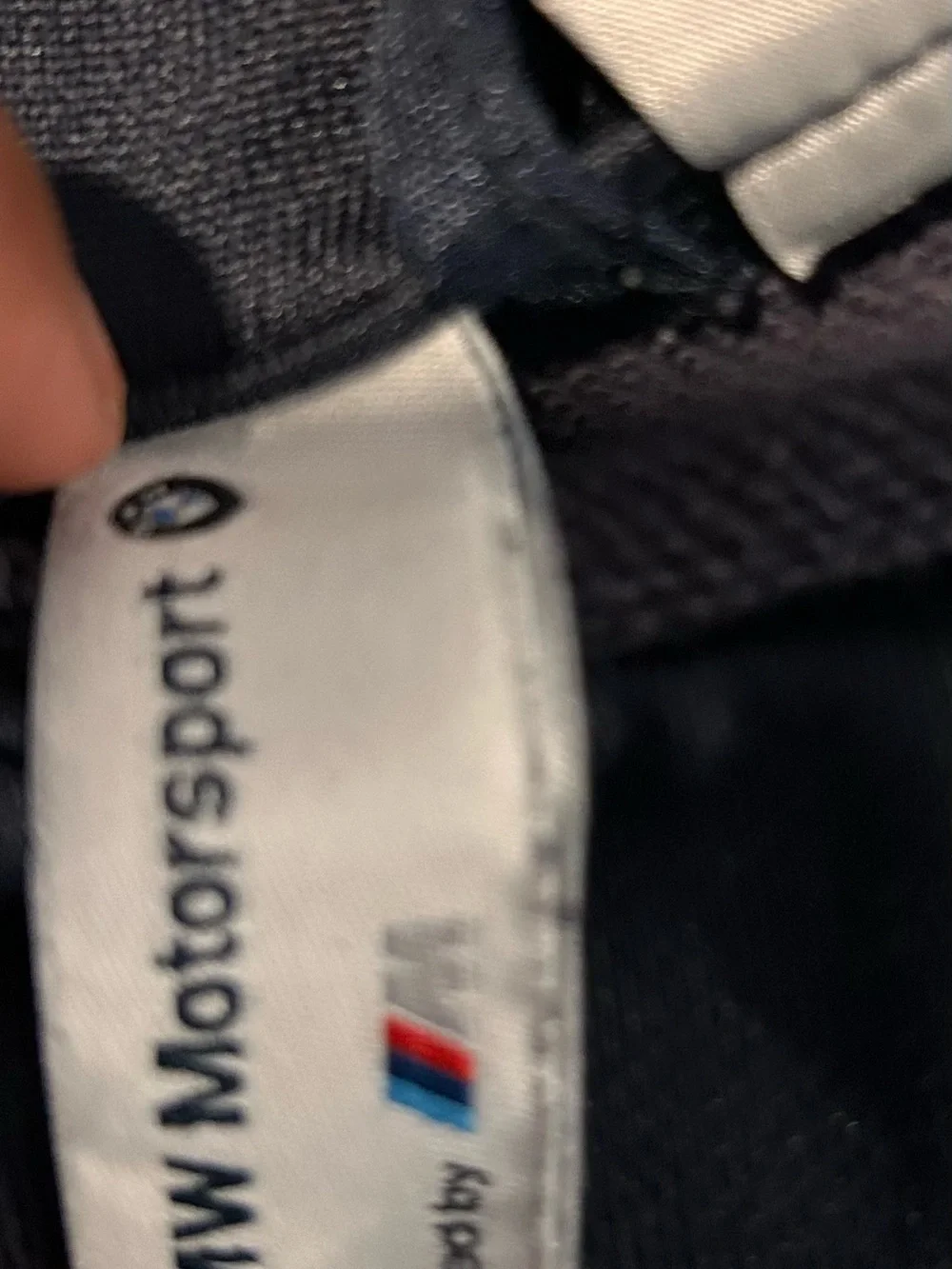 Puma Black Track Jacket with White Shoulder Panels and BMW Patch